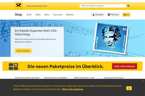 dhl frankierung online shop.